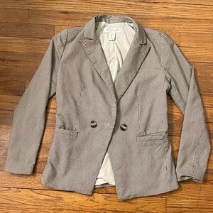 Rachel Zoe Black and White Checkered Blazer